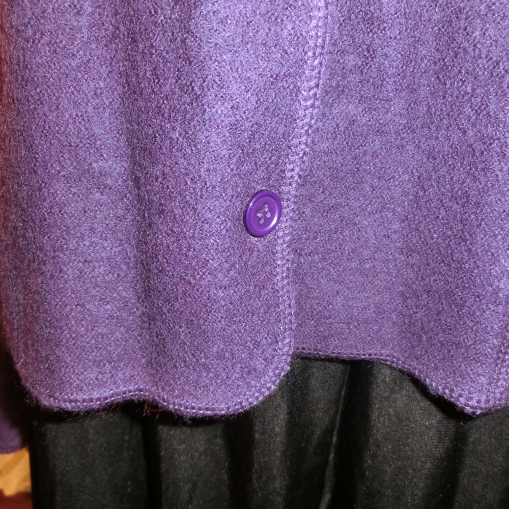 Eggplant Wool Ladies Casual Jacket